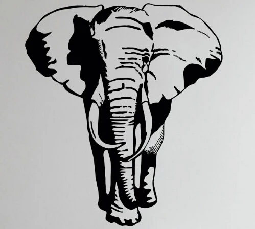 Elefante pared calcomanía Animal africano elefante salvaje PVC pared