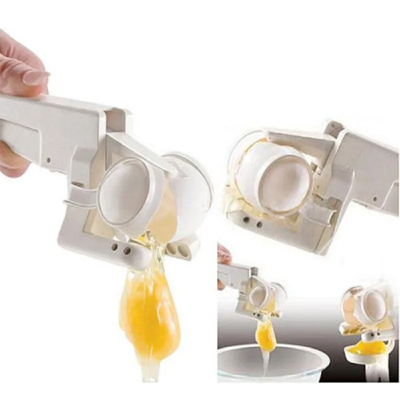 1Pc EZ Egg Cracker Egg Divider Handheld Yolk & White Separator Kitchen