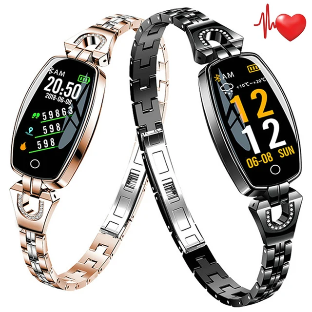 Women Girl Crystal Luxury Smart Watch Pedometer Sport SmartWatch