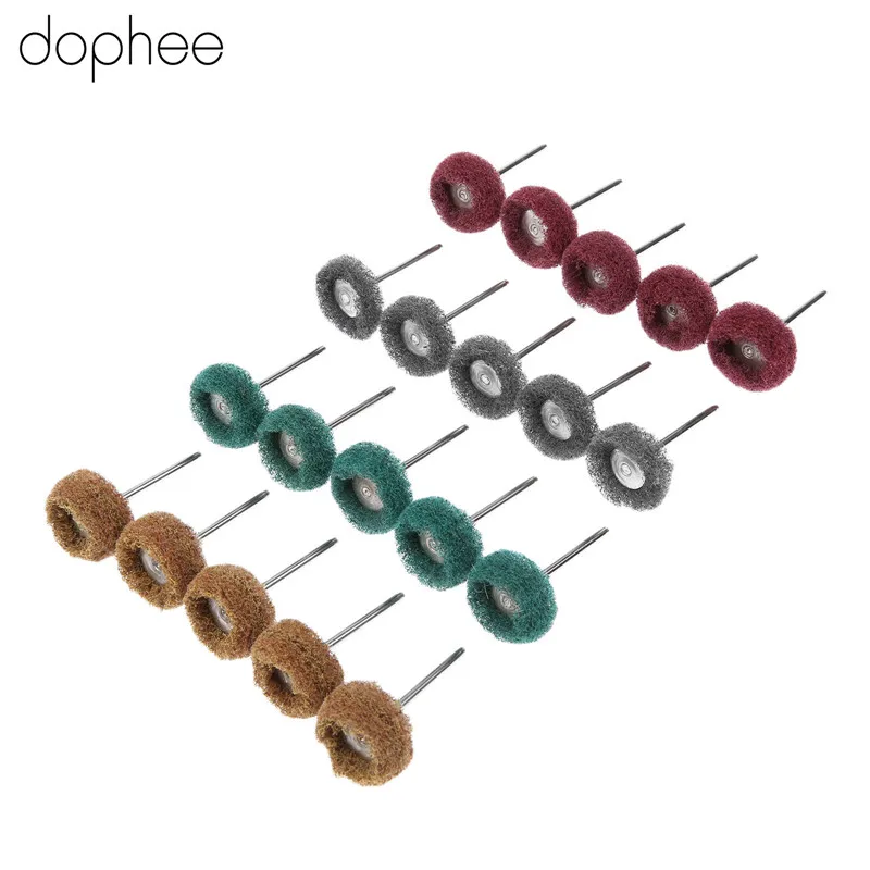 dophee 80Pcs Dremel Accessories 1" 25mm Abrasive Wheel Buffing