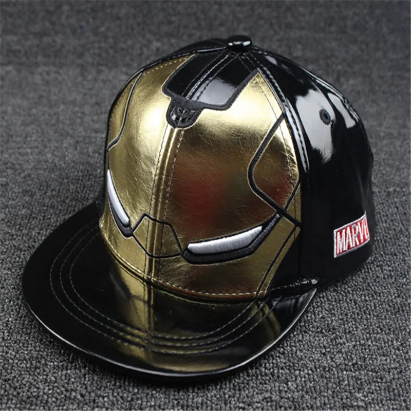 New Cool Iron Man Boys Girls Caps Kids Baseball Cap Children's Hat Snapback Hip Hop Hats Visor Hats Kids casquette de baseball boys-bike