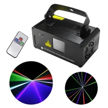 Новый ИК-Пульт Дистанционного DMX 512 Мини 400 МВт RGB Полный Цвет лазерная Освещение Сцены Сканер DJ Dance Party Показать Проекторе Горит DM-RGB400