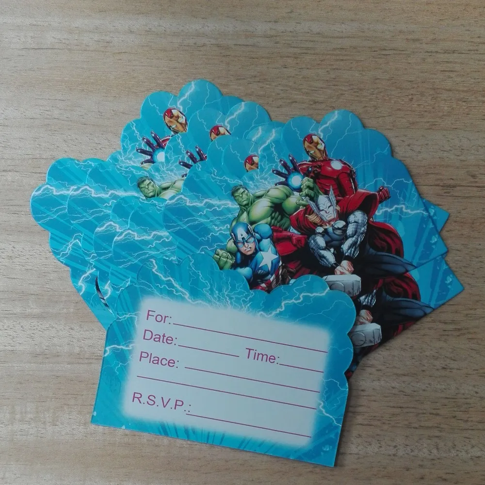 Cartes D Invitation Anniversaire Lapin Garcon Hulk 10 Pieces Fournitures De Fete Et Decoration D Evenements Cartes D Invitation Aliexpress