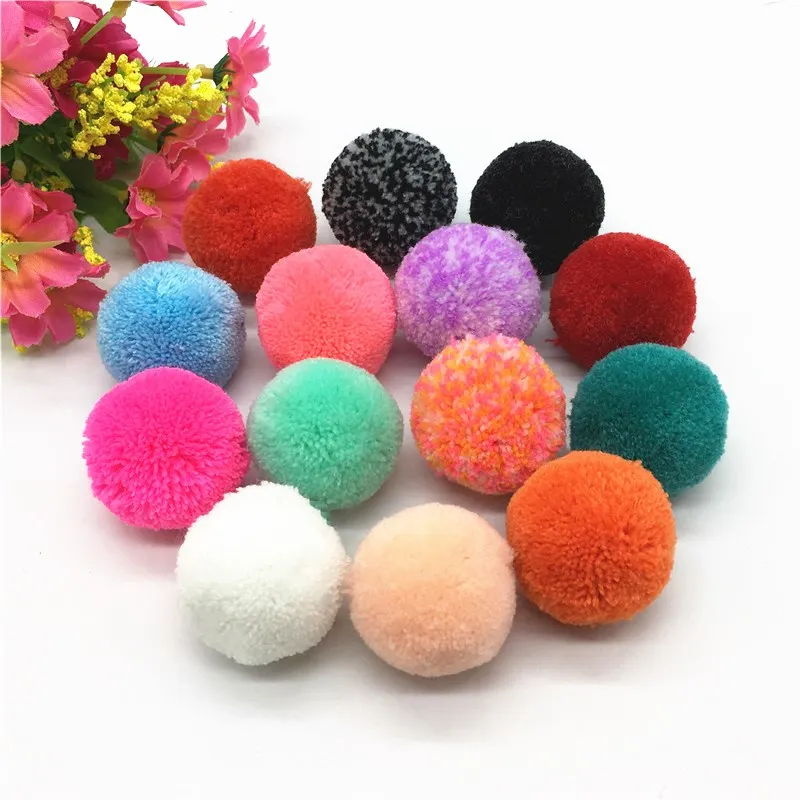 

Pompom 35mm Thick Yarn Ball DIY Crafts Mixed Color Pompones Balls Wedding Christmas Home Decor Baby Hat Sewing Accessories 20pcs