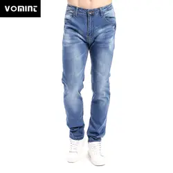 Vomint Фирменная Новинка Для мужчин s рваные джинсы стрейч Homme мода Slim Fit Jogger джинсовые штаны Для мужчин узкие уличная синий V7S1J001