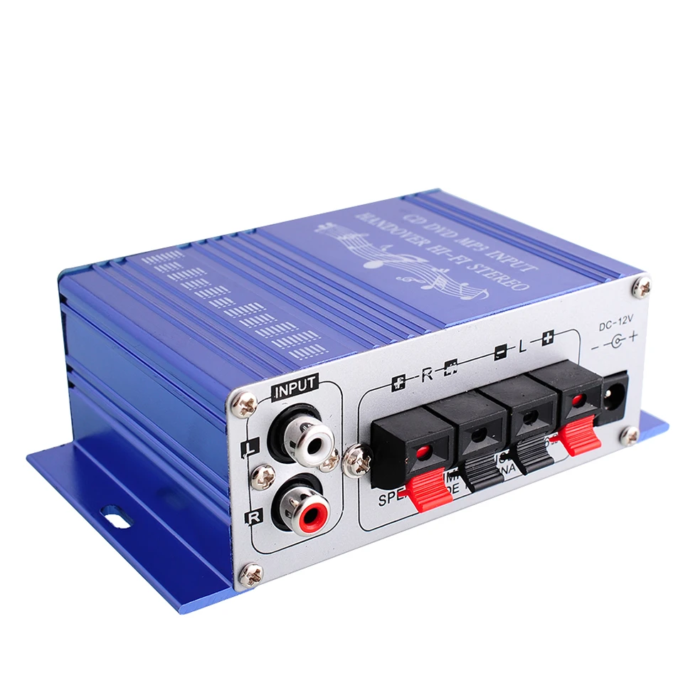 Мини усилитель HY2001 автомобильный стерео мощности HiFi аудио CD DVD MP3 прочный плеер +
