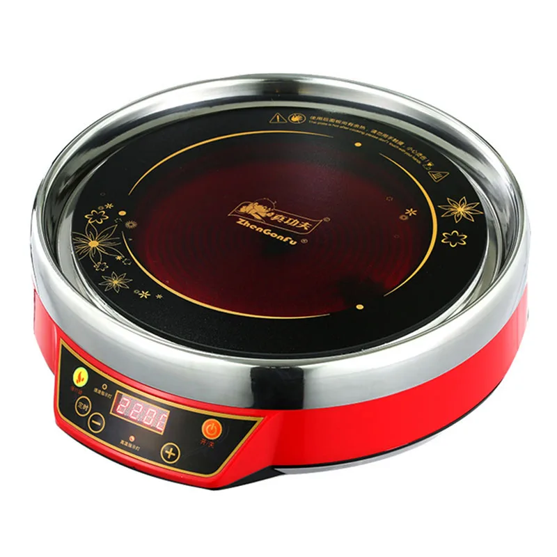 

High Power Light Wave Electric Ceramic Stove 2200W Multifunctional Commercial Hot Pot Electric Ceramic Stove Round Table QW-2211
