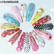 Grampos de cabelo, 50 pçs/lote meninas barrette crianças fofos flor grampos gotejamento colorido endereço de cabelo princesa acessórios