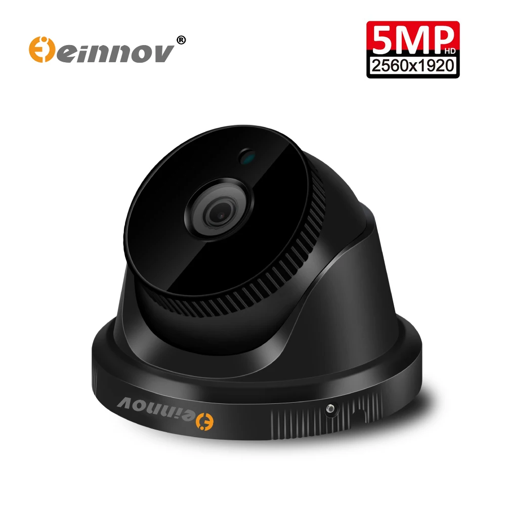 Einnov 5MP 2MP H.265 IP POE Безопасность купольная ONVIF камера наружная Водонепроницаемая