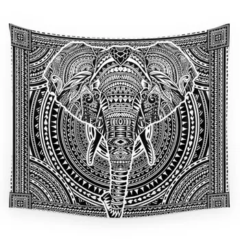 

Polynesian Elephant Wall Tapestry Wall Hanging Wandbehang Gobelin Blanket Dorm Home Decor