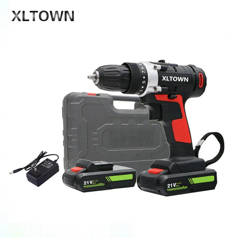 XLTOWN new 21v electric screwdriver multi-function hand drill rechargeable lithium battery power tools | Инструменты