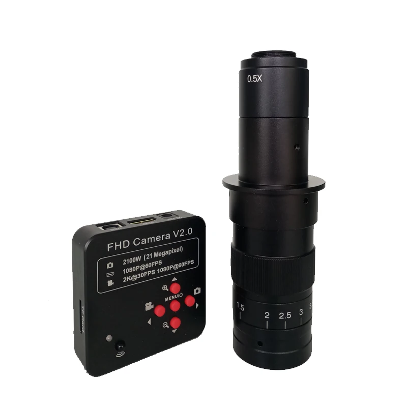 1080 P 60FPS 2 K 2100 W 21MP HDMI USB Digitale Video Microscoop Camera + 180X 300X C-Mount lens microscopio 1080 P 60FPS 2 K 2100 W 21MP HDMI USB Digitale Video Microscoop Camera + 180X 300X C-Mount lens microscopio