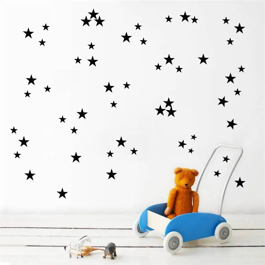 

Stars Removable Wall Stickers For Kids Room Baby Nursery Bedroom Home Decoration Children Wall Decals Art Kids Wallpaper