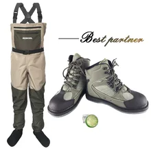 Рыболовные болотные комбинезоны рабочая одежда водонепроницаемый костюм болотная обувь под брюки ботинки с войлочной подошвой охотничья Уличная обувь DXM1
