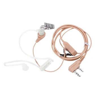 

2Pcs 2-Pin Covert Acoustic Tube Walkie Talkie Earpiece – Two Way Radio Earpiece With A Ptt Mic For Kenwood, Puxing, Wouxun, Ba