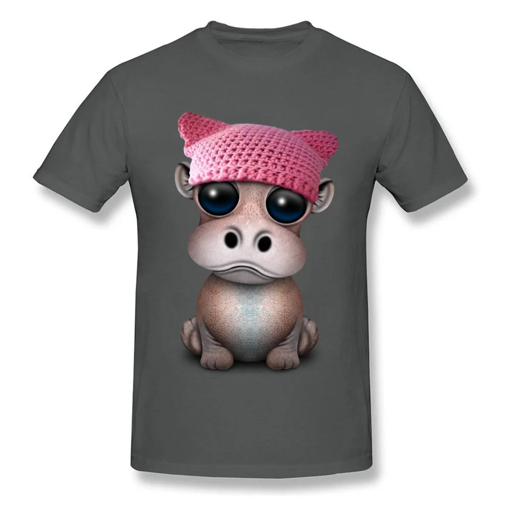 Cute Baby Hippo Wearing Pussy Hat_carbon