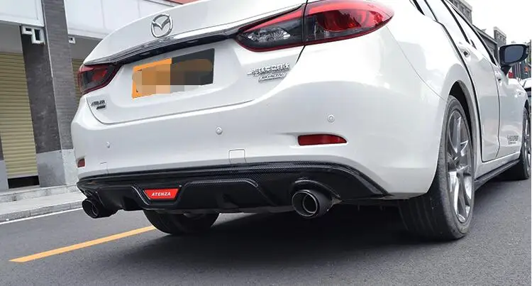 For Mazda 6 ATENZA Rear spoiler STY ABS Rear Bumper Diffuser Bumpers Protector For ATENZA surrounded rear lip rear spoiler