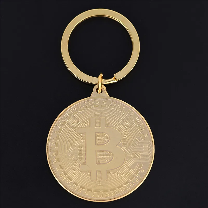 

Alloy Bitcoin keychain For Women Man Car Bag keyring Jewelry Gift