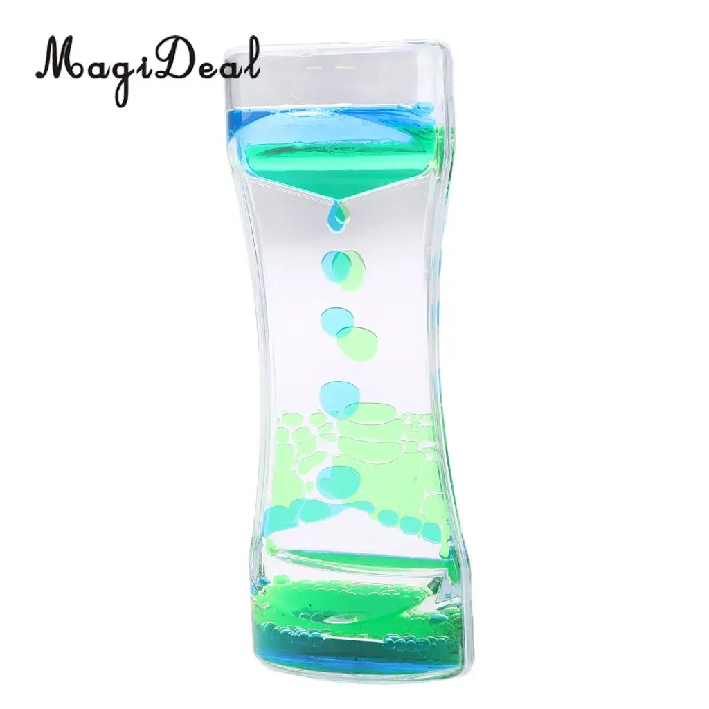 Acrylic Mix Color Liquid Timer Children Sensory Educational Time out Tool Home Room Office Desk Decor Novelty Friends Gift