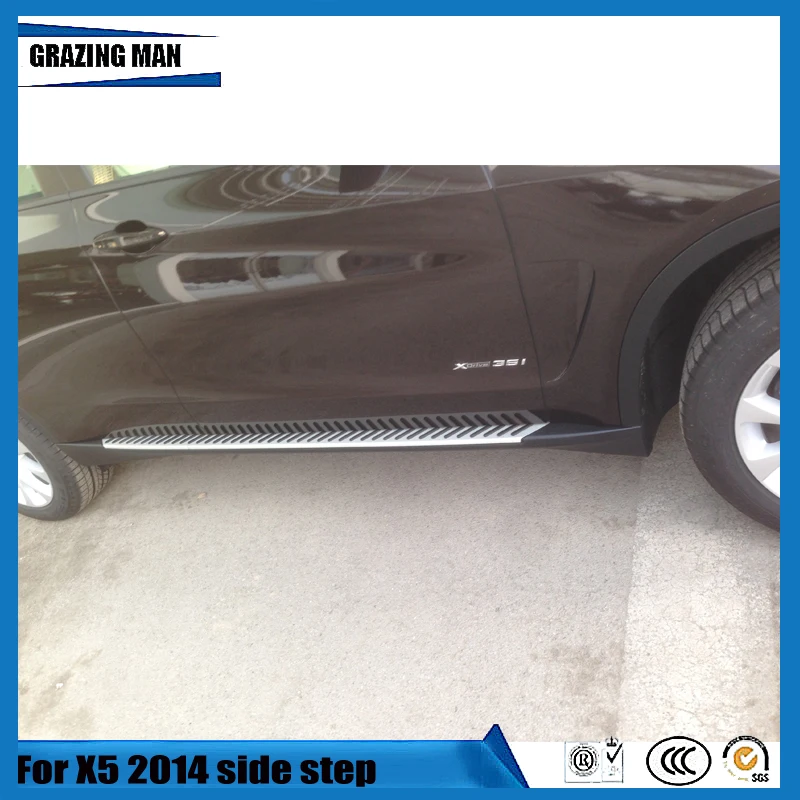High quality ABS and aluminum alloy material side step running board for X5 F15 2014 2015 2016 2017 2018 | Автомобили и мотоциклы