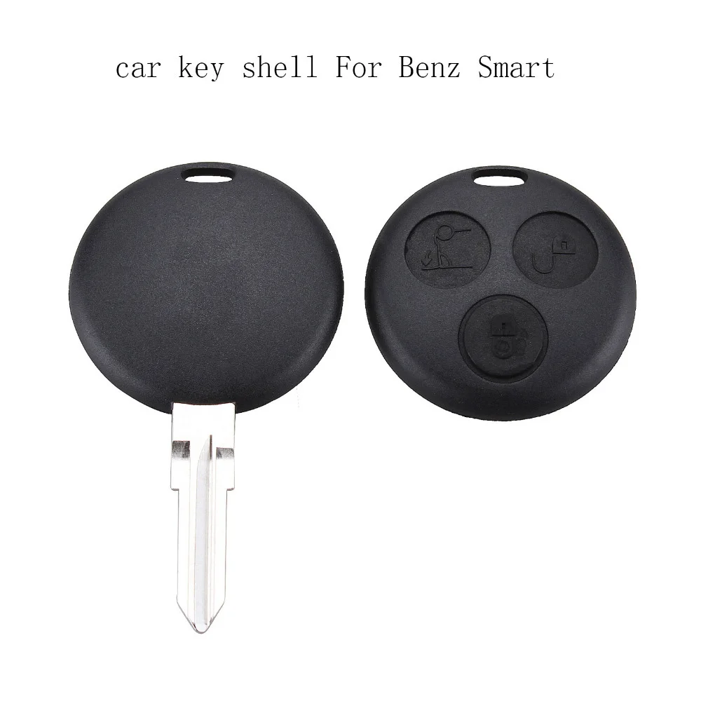  3 Buttons Replacement car Remote Key Shell For SMART Fortwo key shell For Mercedes Benz Case Hot Sale+Blade