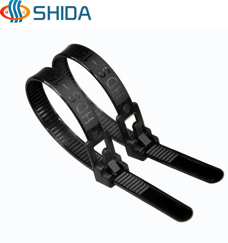 100 Pcs 8 x 150 mm Releasable Nylon Cable Tie