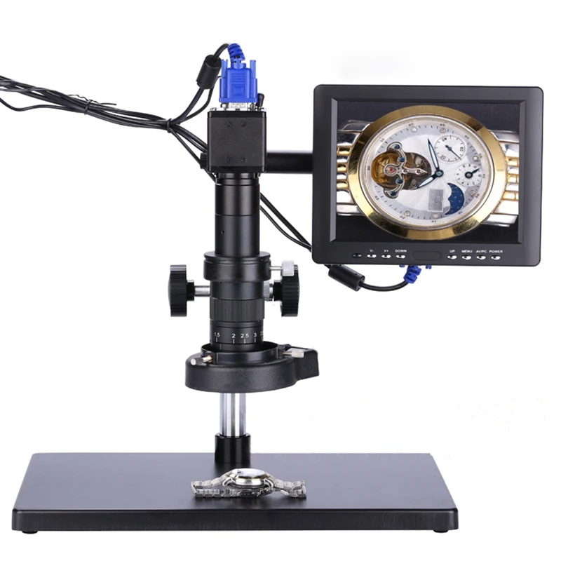 

1080P 2MP 1/3 Inch CMOS VGA Output Electronic Microscope Eyepiece Industrial Camera with LED Light for Repairing Testing