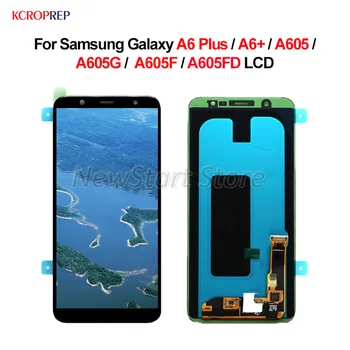

100% New For Samsung Galaxy A6 Plus LCD Display Touch Screen Digitizer Assembly 6.0" For Samsung A6+ A605 A605G A605F A605FD lcd