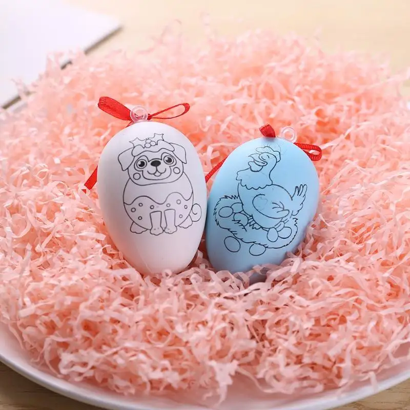 Подарки Пасхальные яйца дети ручной работы DIY пасхальные яйца мультфильм окрашенная яичная скорлупа детские развивающие игрушки