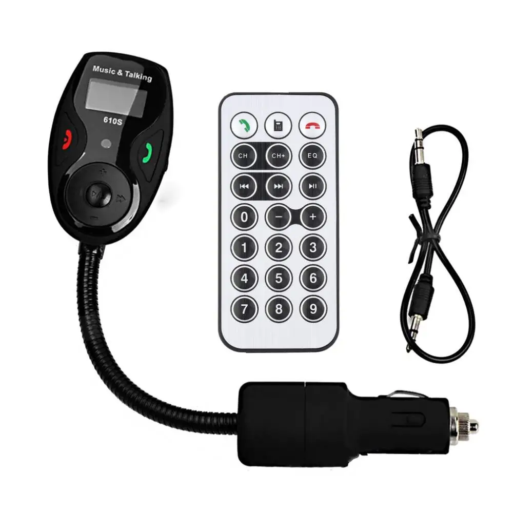 New Car MP3 Audio Player Bluetooth FM Transmitter With Remote Control FM Modulator Car Kit HandsFree LCD Display hot selling audio-player : image New Car MP3 Audio Player Bluetooth FM Transmitter With Remote Control FM Modulator Car Kit HandsFree LCD Display hot selling audio-player