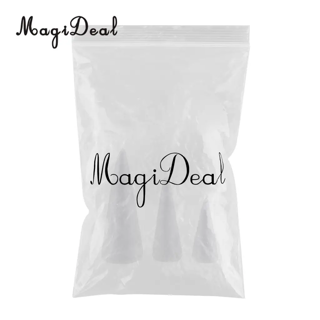 MagiDeal 3Pcs Cone Shaped Styrofoam Foam Ornaments For Handmade DIY Modelling Crafts For Kids Kindergarten DIY Hand Crafts