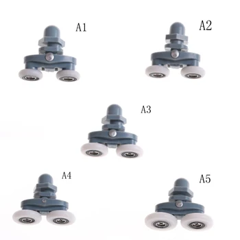 

1PCs Shower Room Pulley Bathroom Roller Glass Door Wheels Arc Shower Room Wheel 19mm-27mm