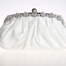 Кремовая вечерняя сумка, Женская атласная полиэфирная Сумочка для банкета, клатч, подарок на день рождения, вечерние сумочки, косметичка, Bolso 090723