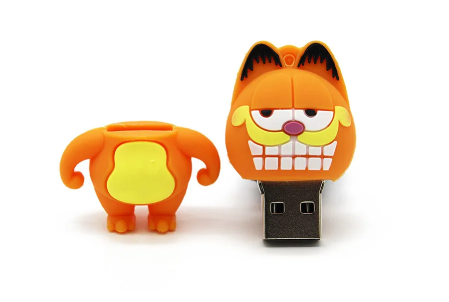 Usb флеш-накопитель KING SARAS 64 GB Mini cute Garfield usb 2,0 4 GB 8 GB 16 GB 32 GB флешка, подарок