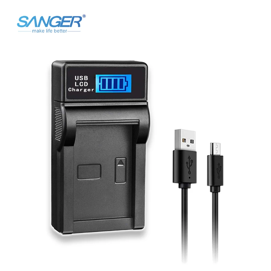 

SANGER E6 USB Camera Charger for LC-E6E LCE6E LCE6 LC E6 E6E for Canon LP-E6 LPE6 LP E6N Battery Fit EOS 7D 60D 5D Mark II