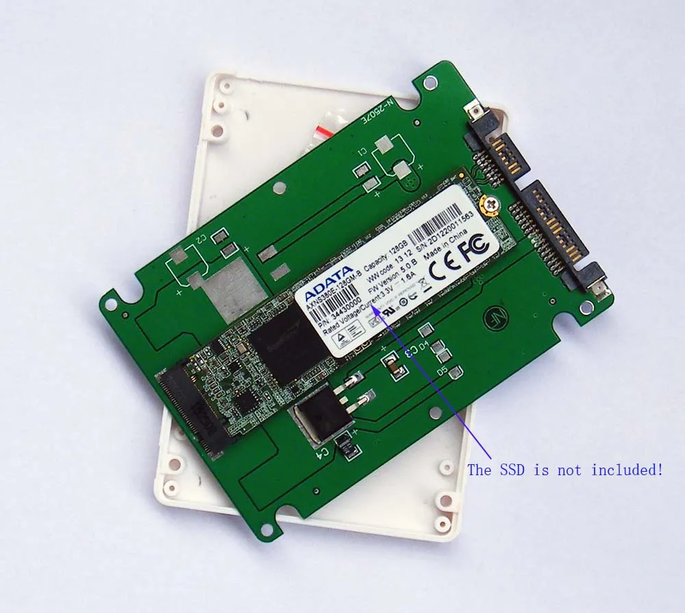 2 5 дюйма SATA 3 до M.2 NGFF (SATA) SSD адаптер карты с толщиной 7 мм чехол|sata 3|ngff m.2sata card |