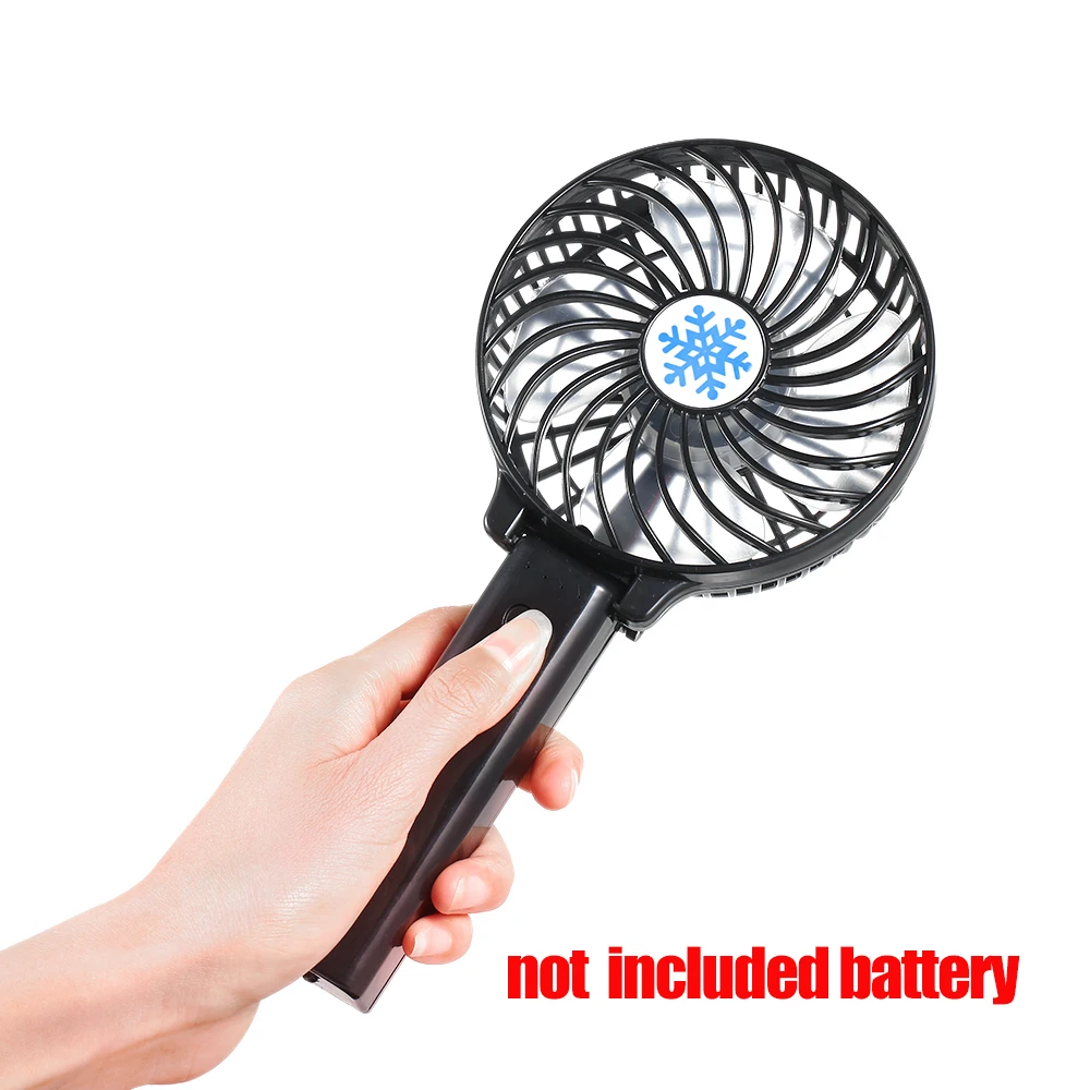 

Portable Mini USB Fan Ventilation Foldable Air Conditioning Fans Hand Held Cooling Fan Rechargeable Fan not include battery