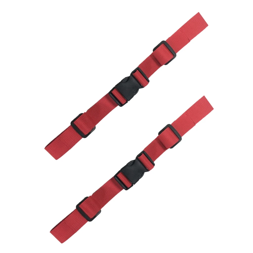 2 Pcs Universal Nylon Backpack Webbing Chest Harness Belts Waist Strap Buckle Gear Clips for Camping Hiking Climbing Accessory