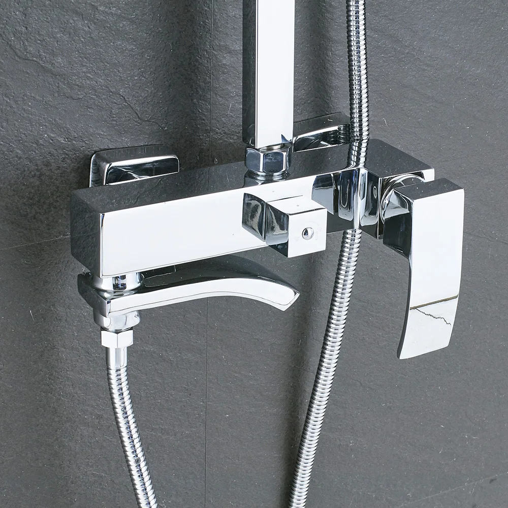 Хромированные настенные смесители для душа и ванны|faucet set|shower faucet setbathtub shower |