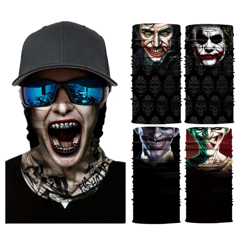 Шарф для езды на мотоцикле и велосипеде The Joker маски бандана повязка голову