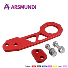 JDM СТИЛЬ гоночный задний буксировочный крюк из алюминиевого сплава задний буксировочный крюк для honda civic с логотипом