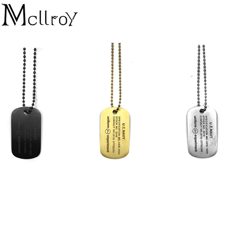

Mcllroy Necklace men/stainless steel/chain/vintage/necklaces pendants mens women jewelry long erkek kolye valentine jewelry gift