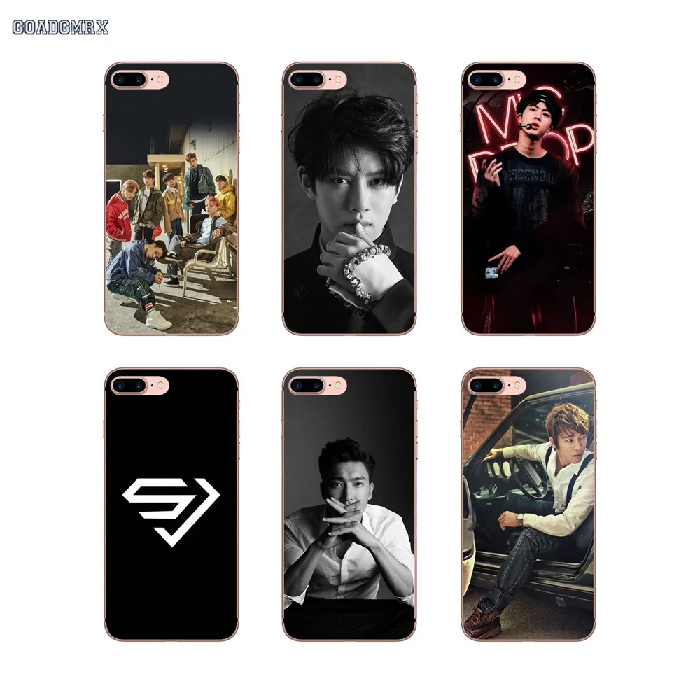 Прозрачный мягкий чехол для Huawei P Smart G7 G8 P7 Mate 10 P20 Pro P8 P9 P10 Lite Mini GR5 2017 Super Junior Kpop |