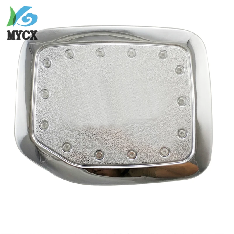 

chrome tank cover For Toyota Land cruiser Prado fj90 3400 Spoiler SUV ABS fuel oil gas cover car accessories For Prado 90