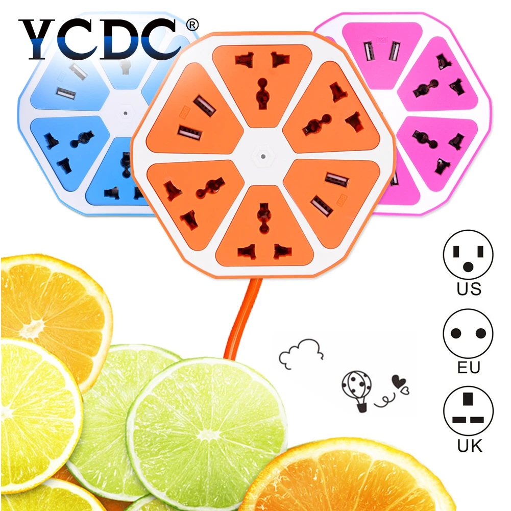 YCDC EU 5 в 2.1A Волшебная настенная розетка с 4 портами usb 4 розетки, настенная вилка, расширенный блок питания, розетка, адаптер