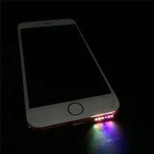 SZYSGSD колонки для iPhone светодиодный светильник свечения ночного Cool Flash светильник Сенсор кабель для передачи данных для iPhone 6 6plus 6s Plus iPhone 7 iPhone 7, 8, 8 Plus, светодиодный светильник