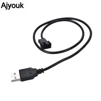 

USB To 4Pin/3Pin Computer Fan Adapter Cable 5V to 12V Power Cable Connector 3pin or 4pin Fan to USB Adapter 50CM 100pcs