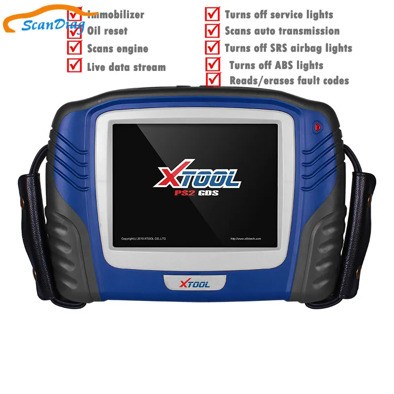 

New Released XTOOL PS2 GDS Gasoline Bluetooth Diagnostic Tool with Touch Screen Update Online Car key Programmer Immobilizer