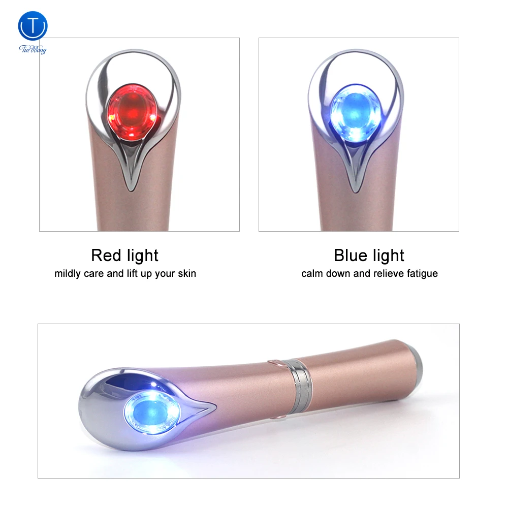  Beauty Care Eye Massager High Frequency Vibration Ionic Facial Infusion Device Eye Wrinkle Remover 