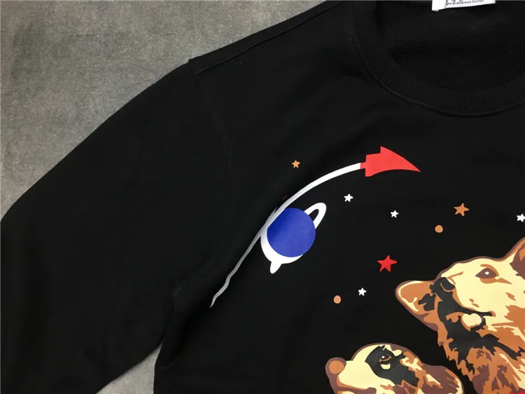 Новинка 19ss мужские джентльменские Звездные космические собаки Kenye толстовки с капюшоном бархатный хлопок Drake плотный флис# E69